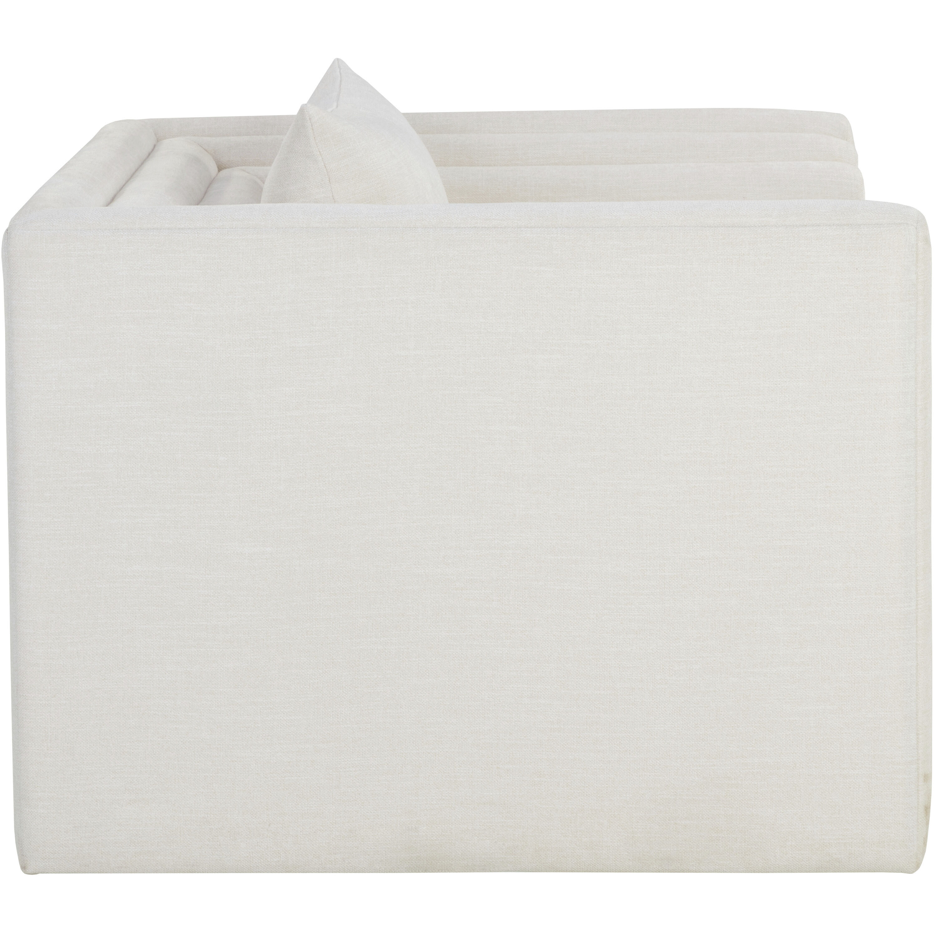 Kira Heather Ivory Tweed Armchair